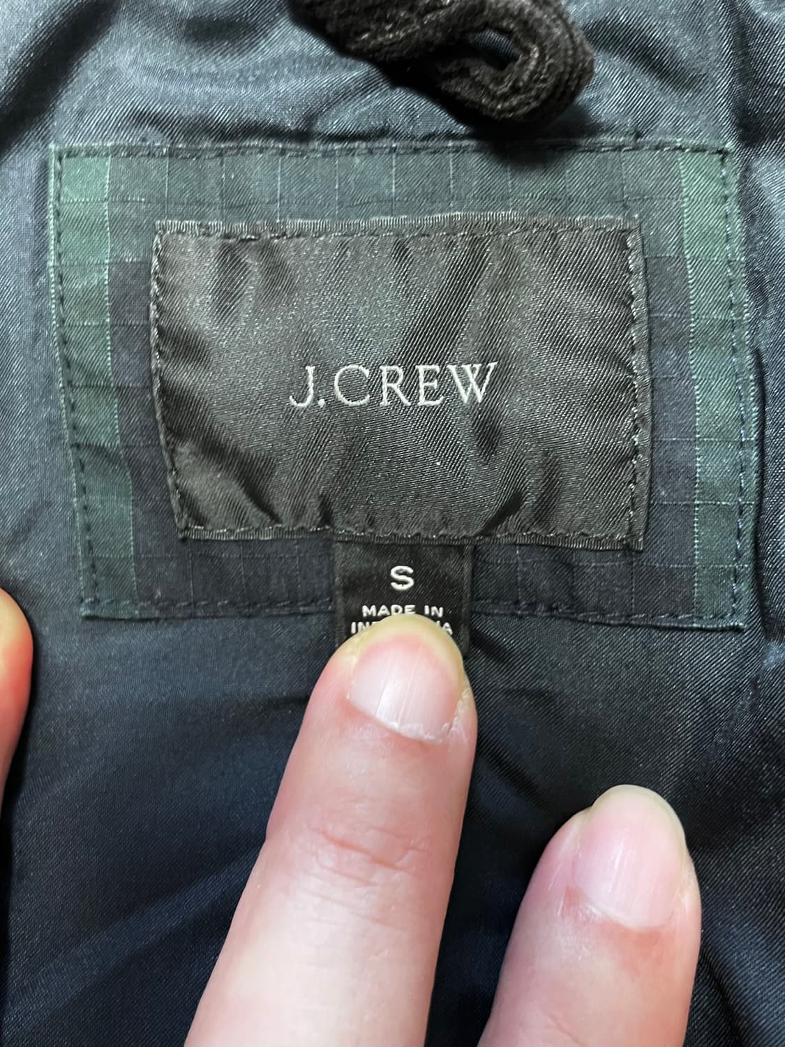 최저가 택포) J.crew 제이크루 블랙와치 프리마로프트 자켓 상품이미지3