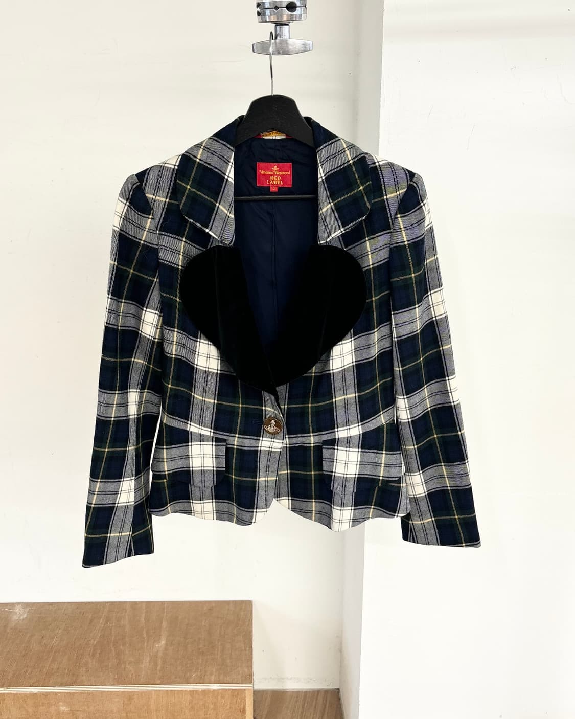 비비안 웨스트우드 레드라벨 체크 자켓 상품이미지1