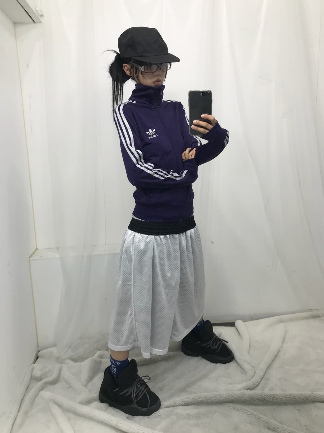 🔮 아디다스 오리지널 퍼플/실버 트랙 져지 🔮 상품이미지4