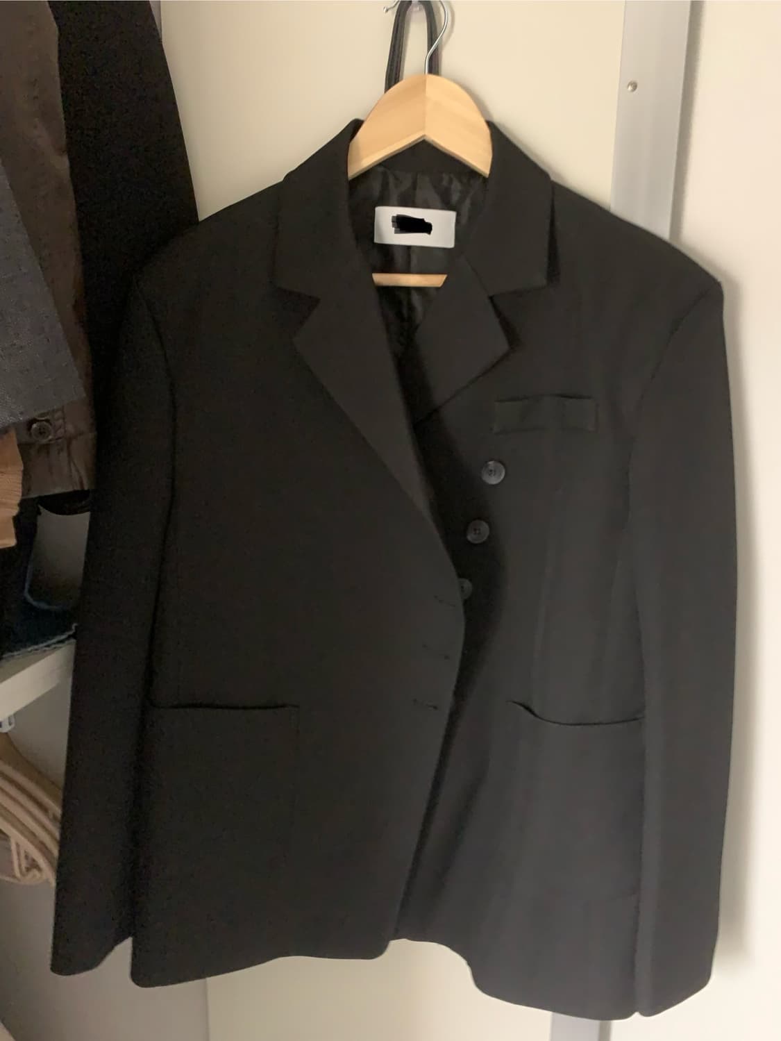 애프터먼데이 porter unbalance jacket 블랙 새상품 상품이미지2