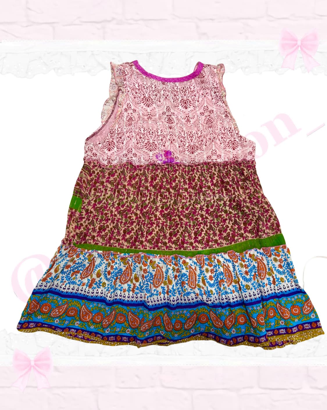 모리걸 패턴 여름원피스 패치워크 아오이유우 상품이미지2