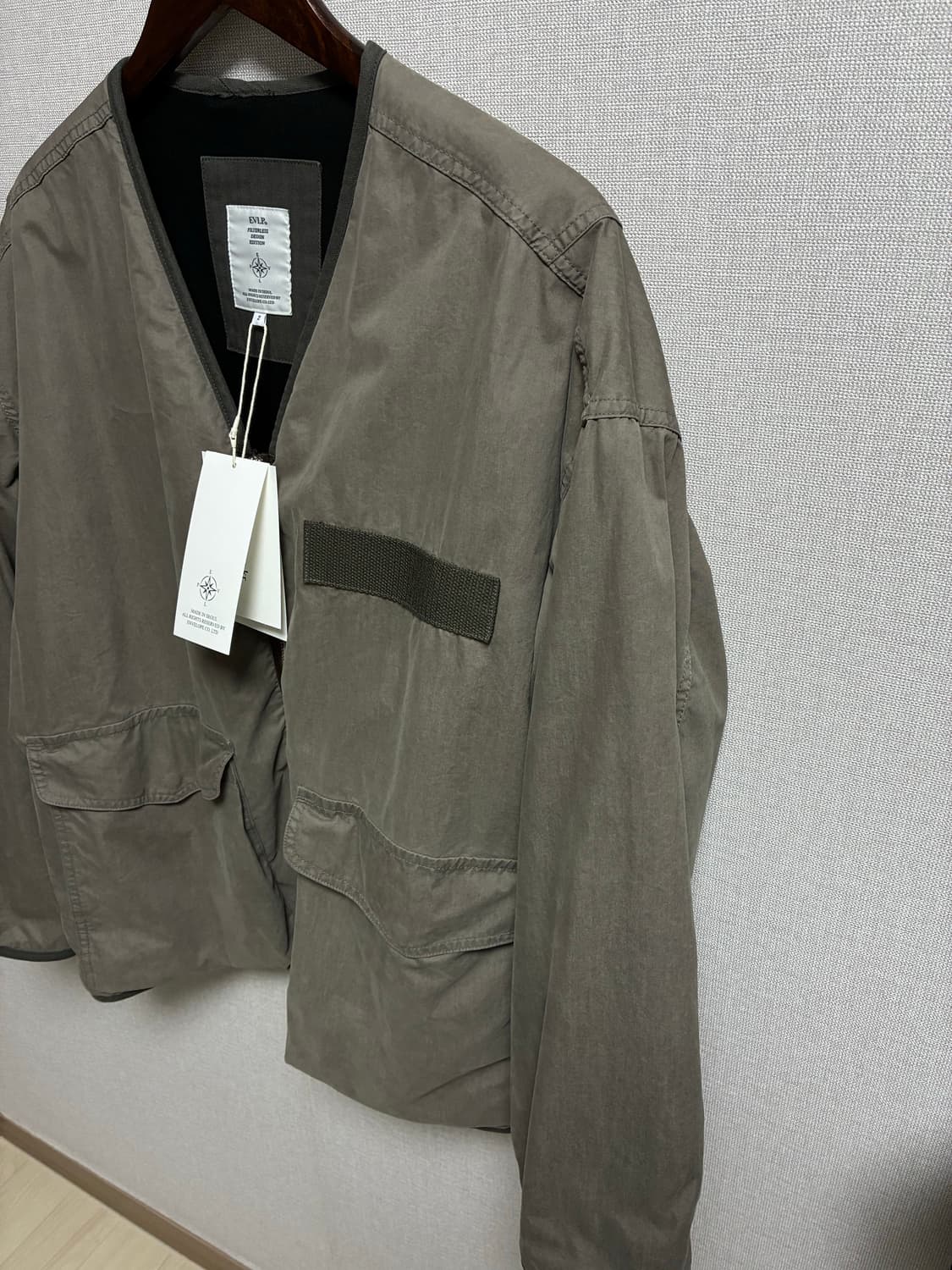 엔벨로프 크라우즈 라이너 자켓 세이지그레이컬러 2사이즈 판매 상품이미지3