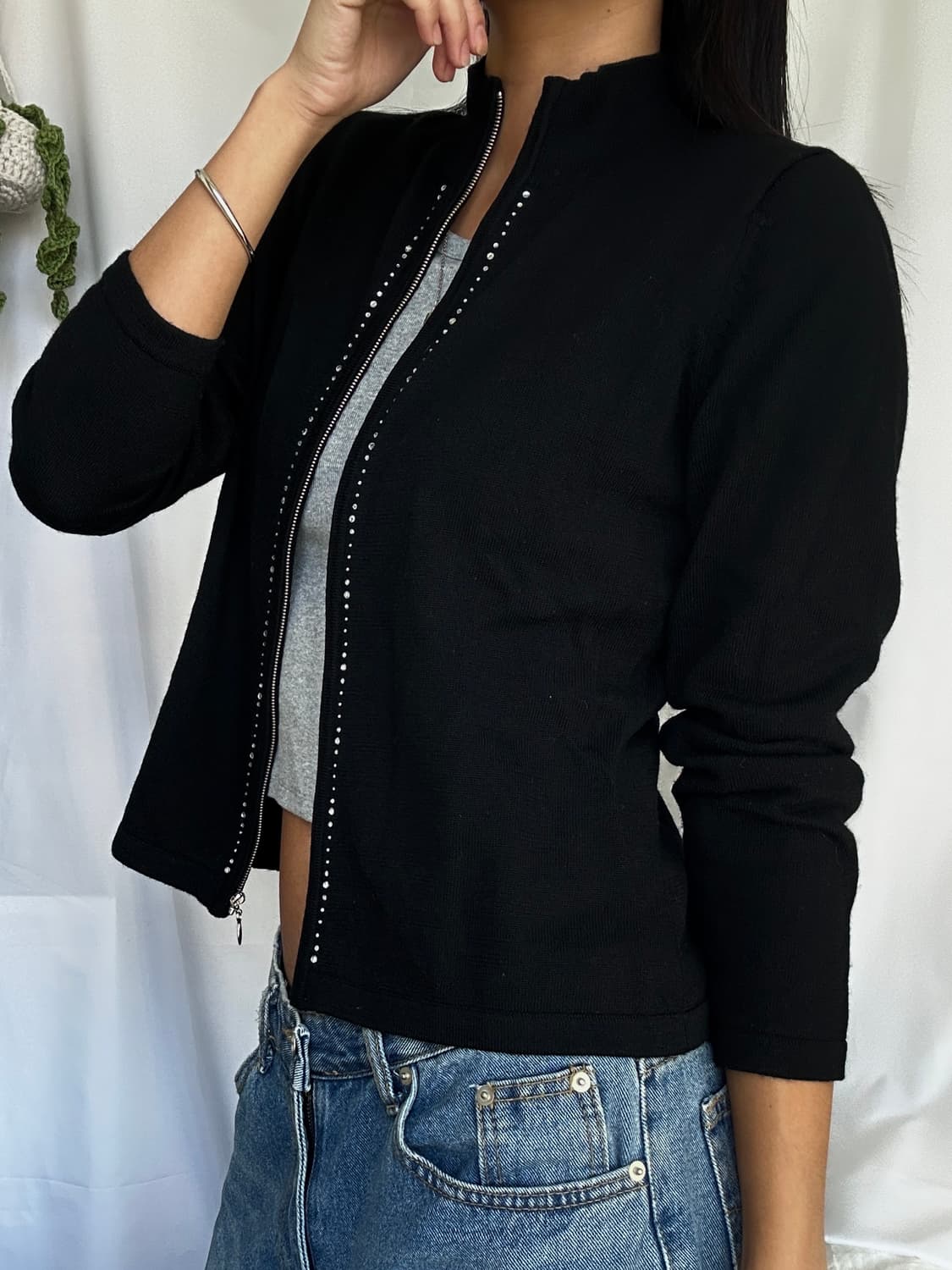 빈티지 울 풀집업 가디건 상품이미지1