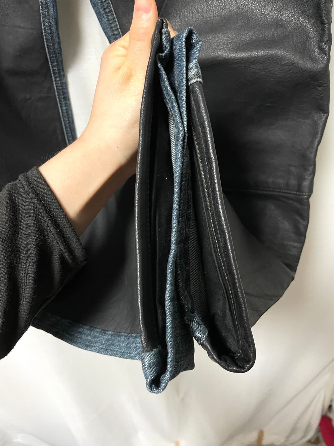 할리데이비슨 하이라이즈 레더패치 데님 팬츠 30 상품이미지8