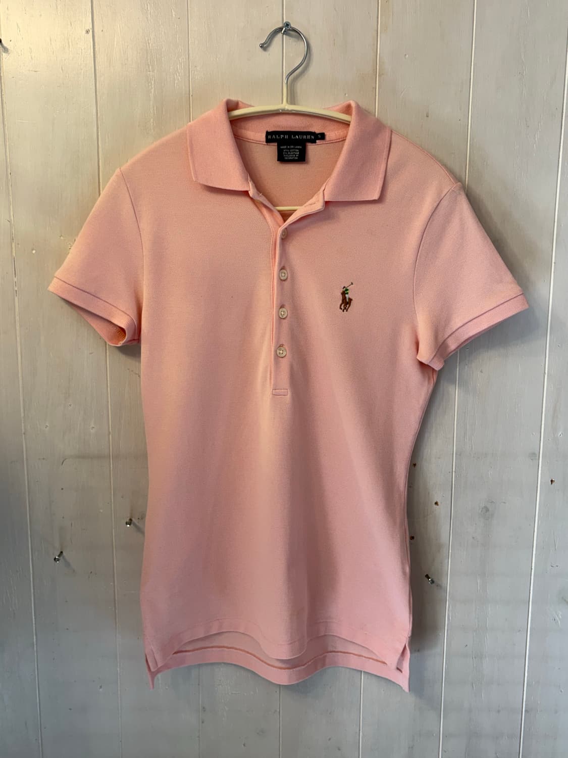 POLO Logo pink collar T 상품이미지2