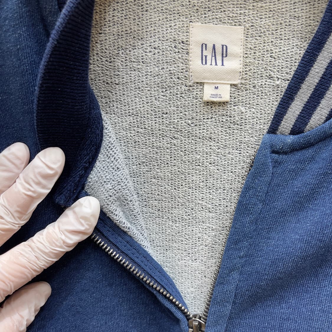 ​GAP 갭 빈티지 인디고 베이스볼 자켓 상품이미지4