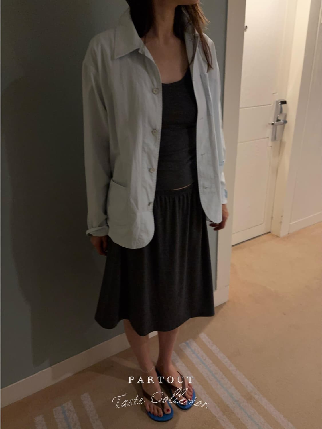 파크투 Essential Binding Top, skirts 챠콜 상품이미지4
