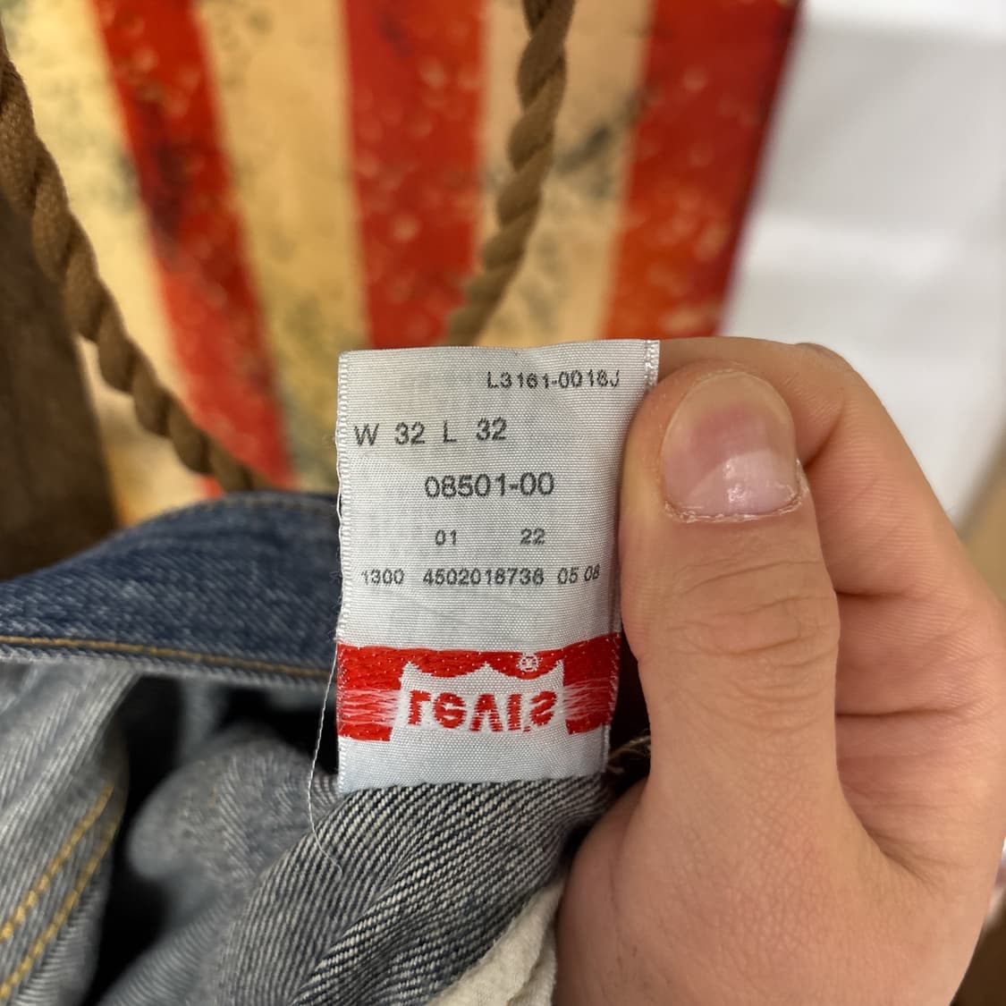 00s 리바이스 오리지널 501 빈티지 페이딩 데님팬츠 N942 상품이미지10