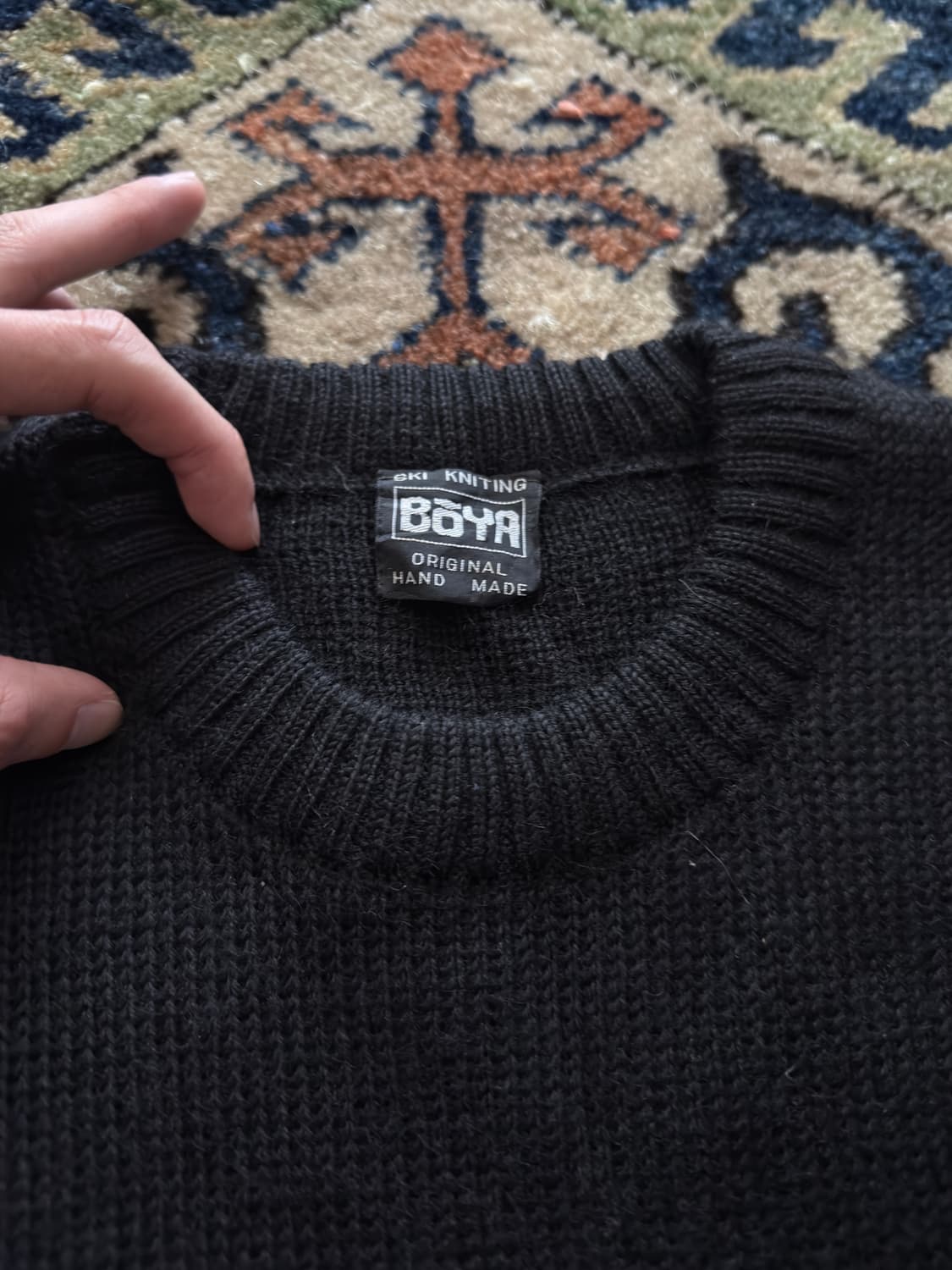 vtg Mickey mouse hand made boya knit  상품이미지7