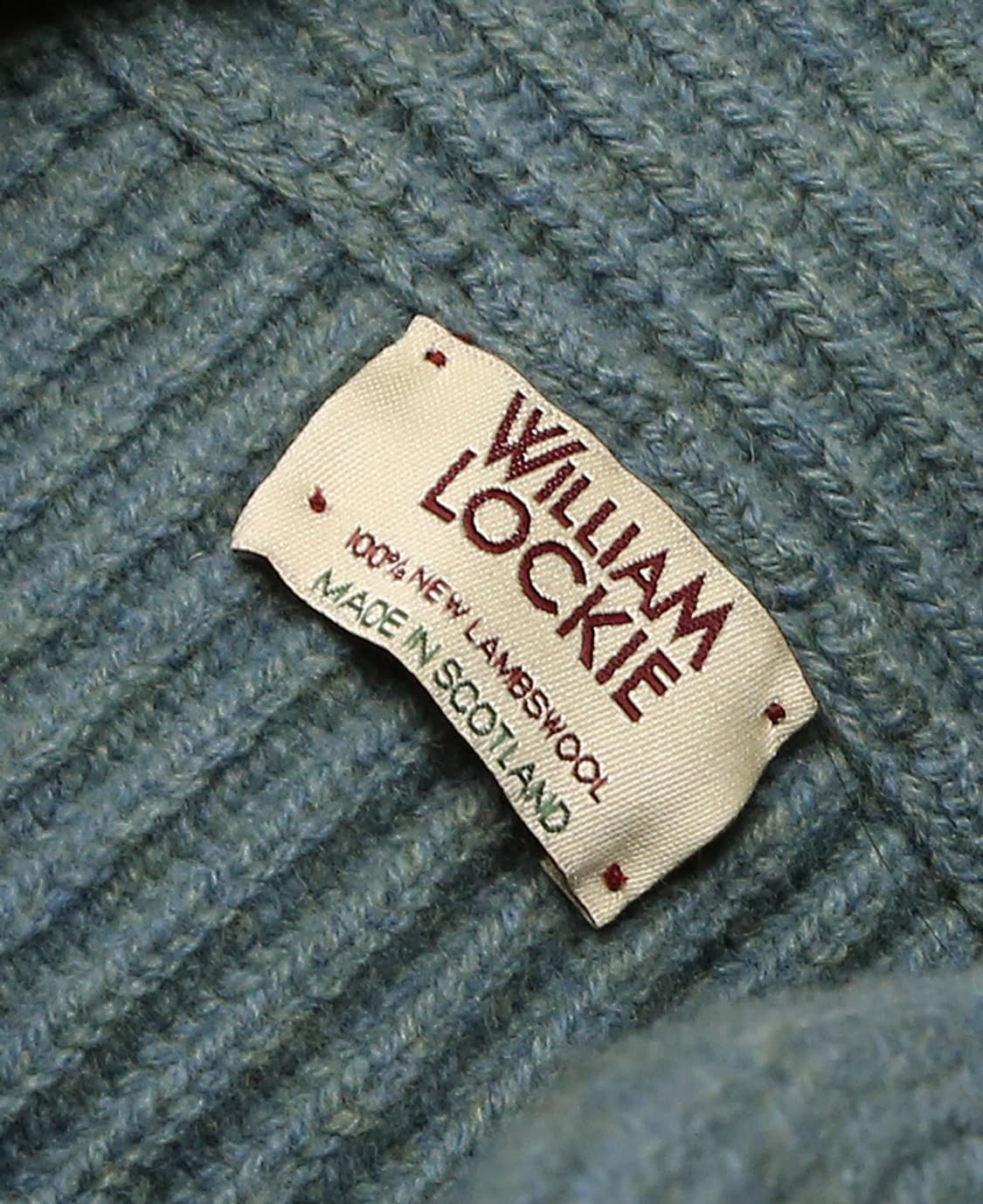 윌리엄 로키 [William Lockie] 스카이블루 숄카라 니트 가디건 상품이미지6