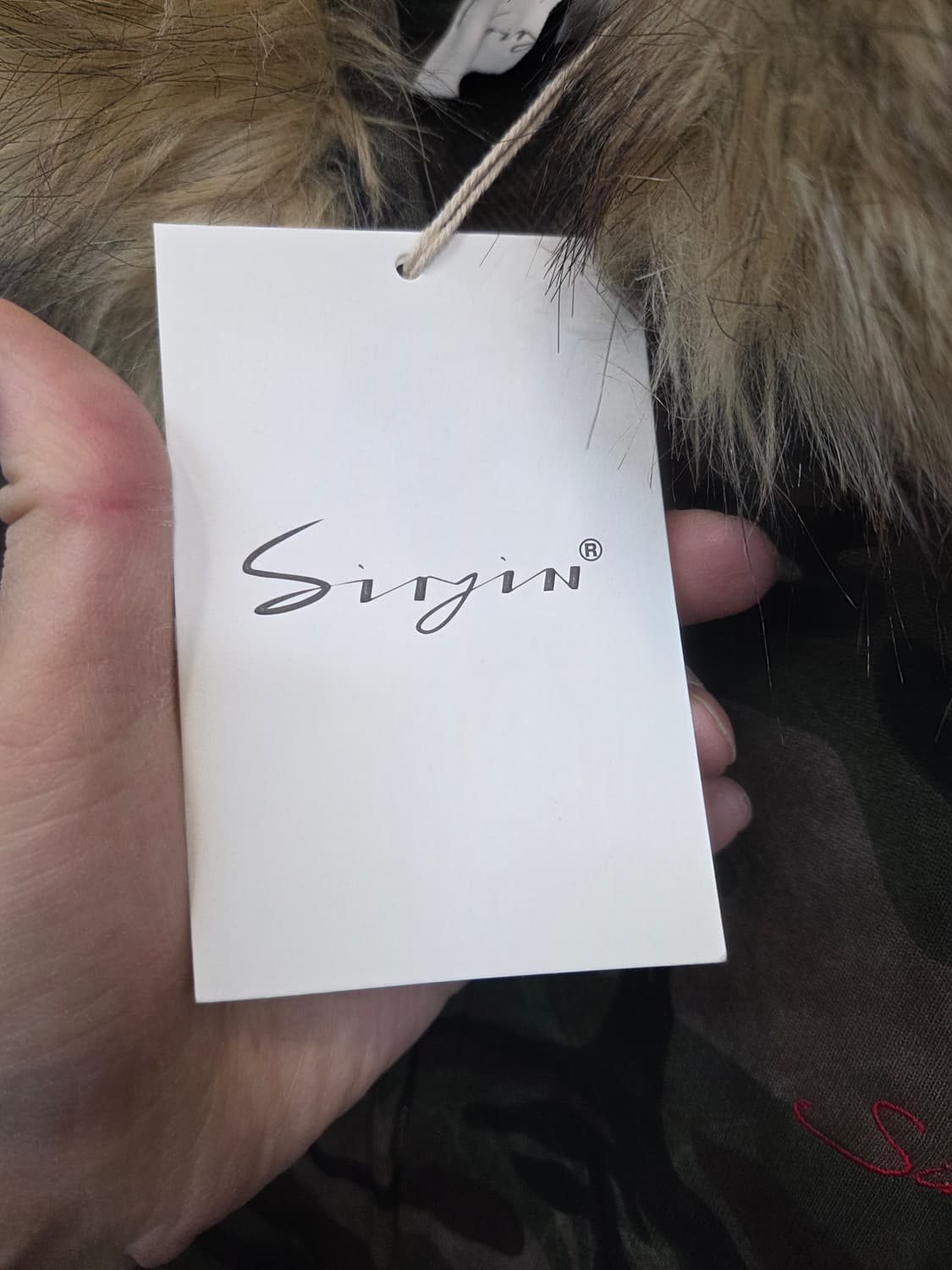 빈티지 siryin 카모 퍼 후드집업 L 상품이미지4