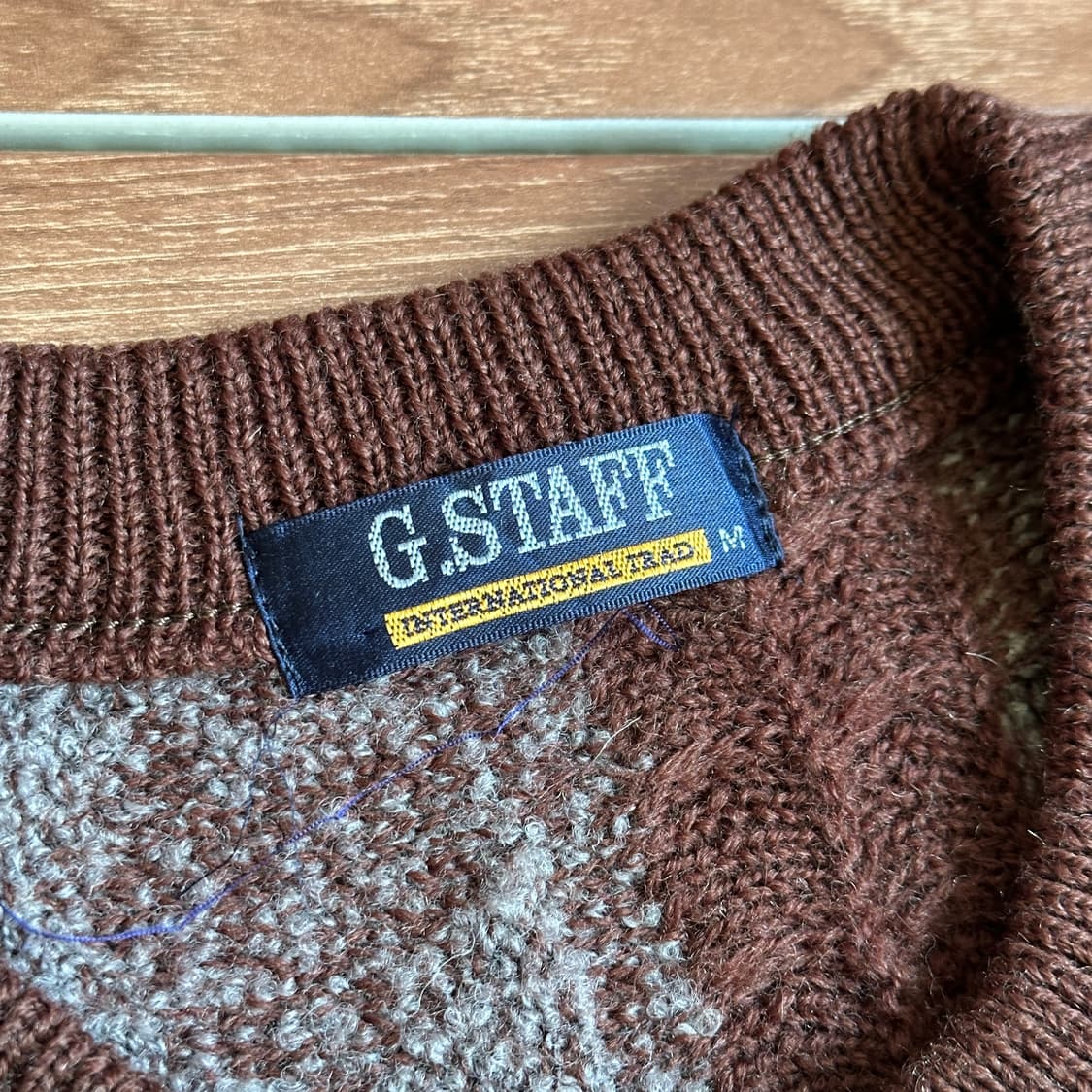 G.Staff mix wool knit sweater 상품이미지6