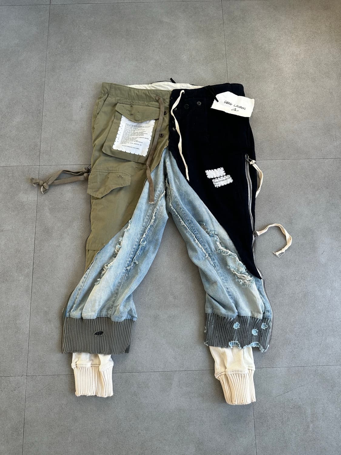 그렉로렌 리빌드 50/50 아카이브 레이어드 팬츠 상품이미지7