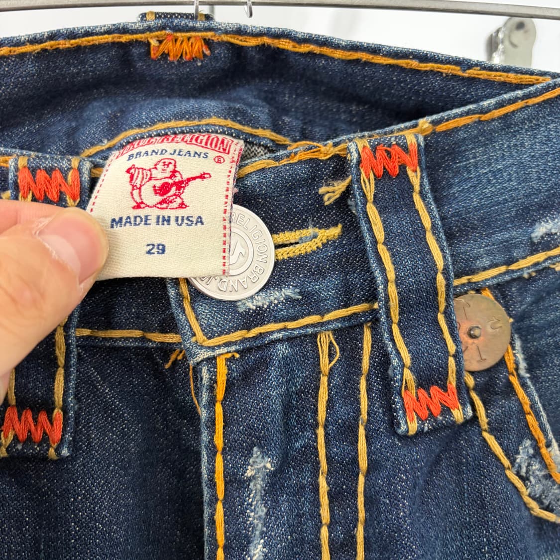 트루릴리전 부츠컷 데님 팬츠 상품이미지8