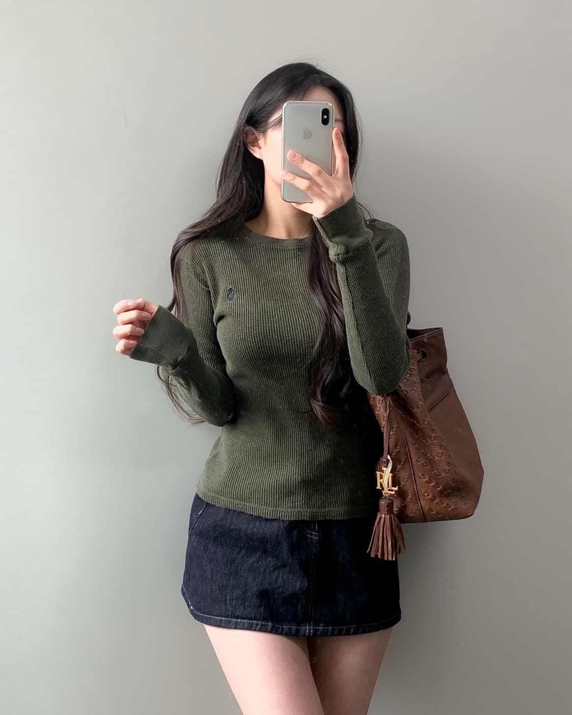 폴로 와플 롱슬리브 상품이미지2