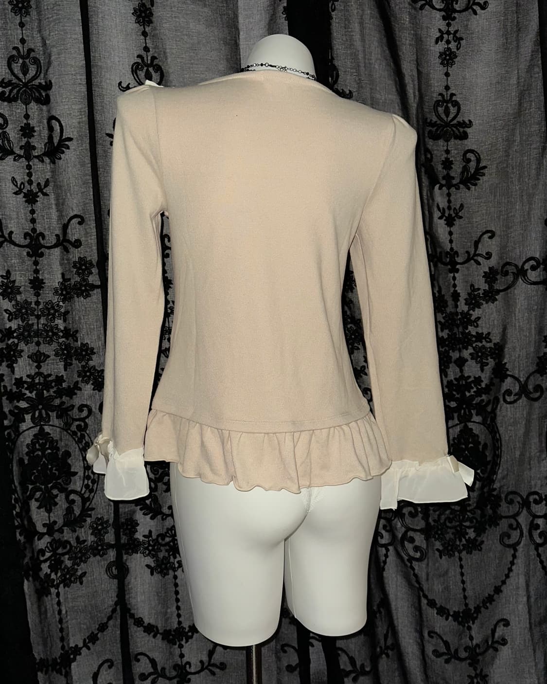 Ribbon Beige Long Sleeve 상품이미지4