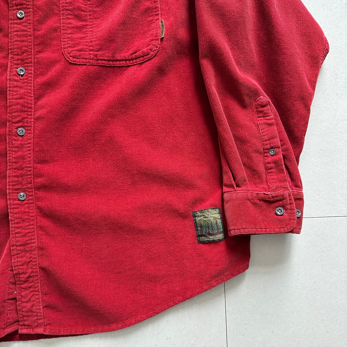 90s 팀버랜드 코듀로이 워크 셔츠 XL 상품이미지3