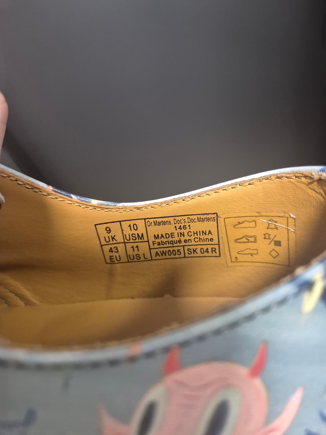 닥터마틴 1461 BASE MAN 프린팅 단화 275mm 상품이미지2