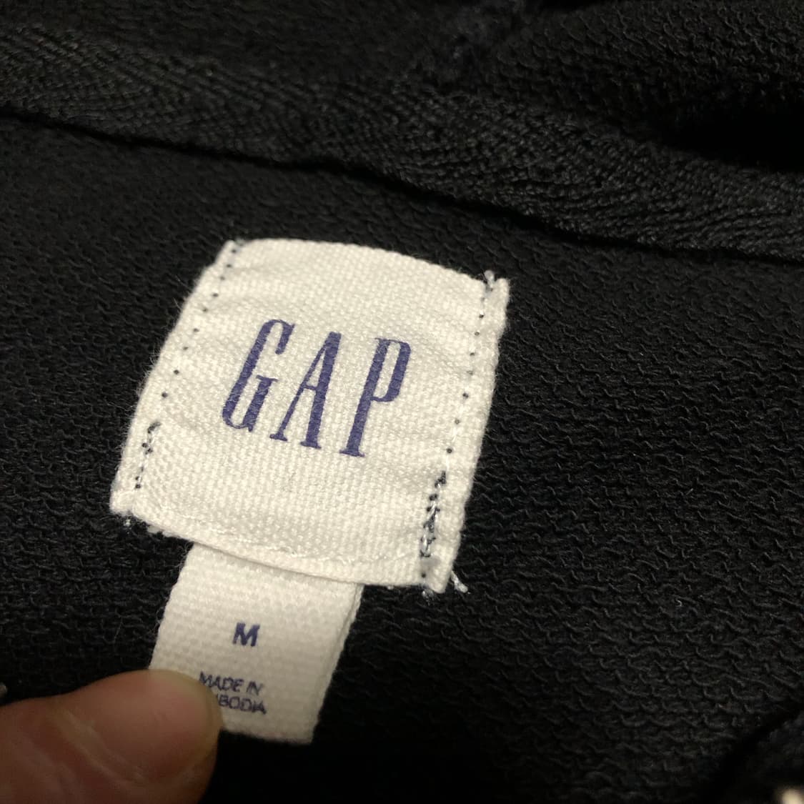 갭 후드집업 자켓 블랙 깔끔 상품이미지5