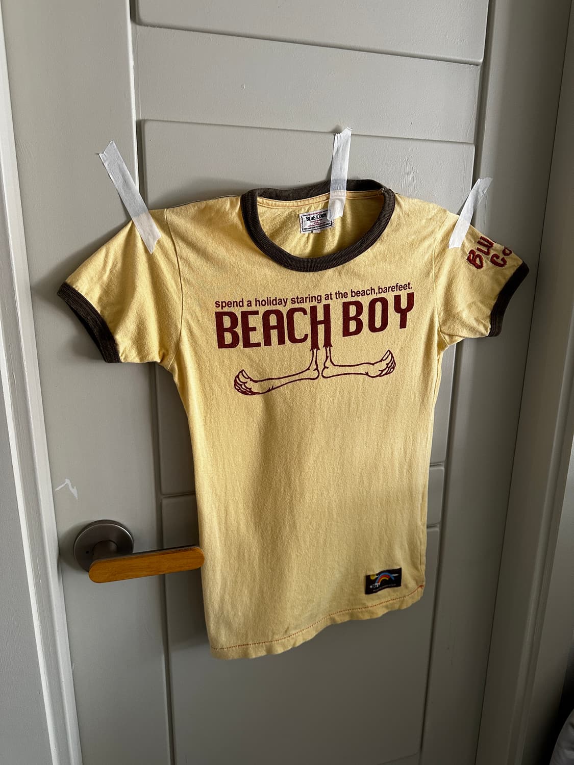 BLUE CORN BEACH BOY 링거 티셔츠 상품이미지1