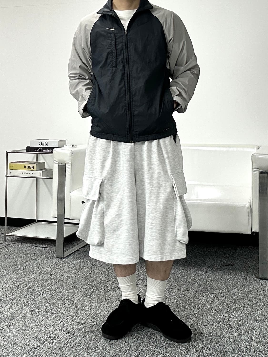 나이키 00s 올드스쿨 배색 바람막이 M  상품이미지4