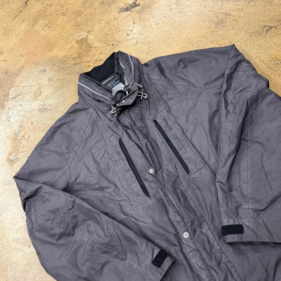 [정품] 제냐스포츠 회색 바람막이 아웃도어 자켓 b10 상품이미지1