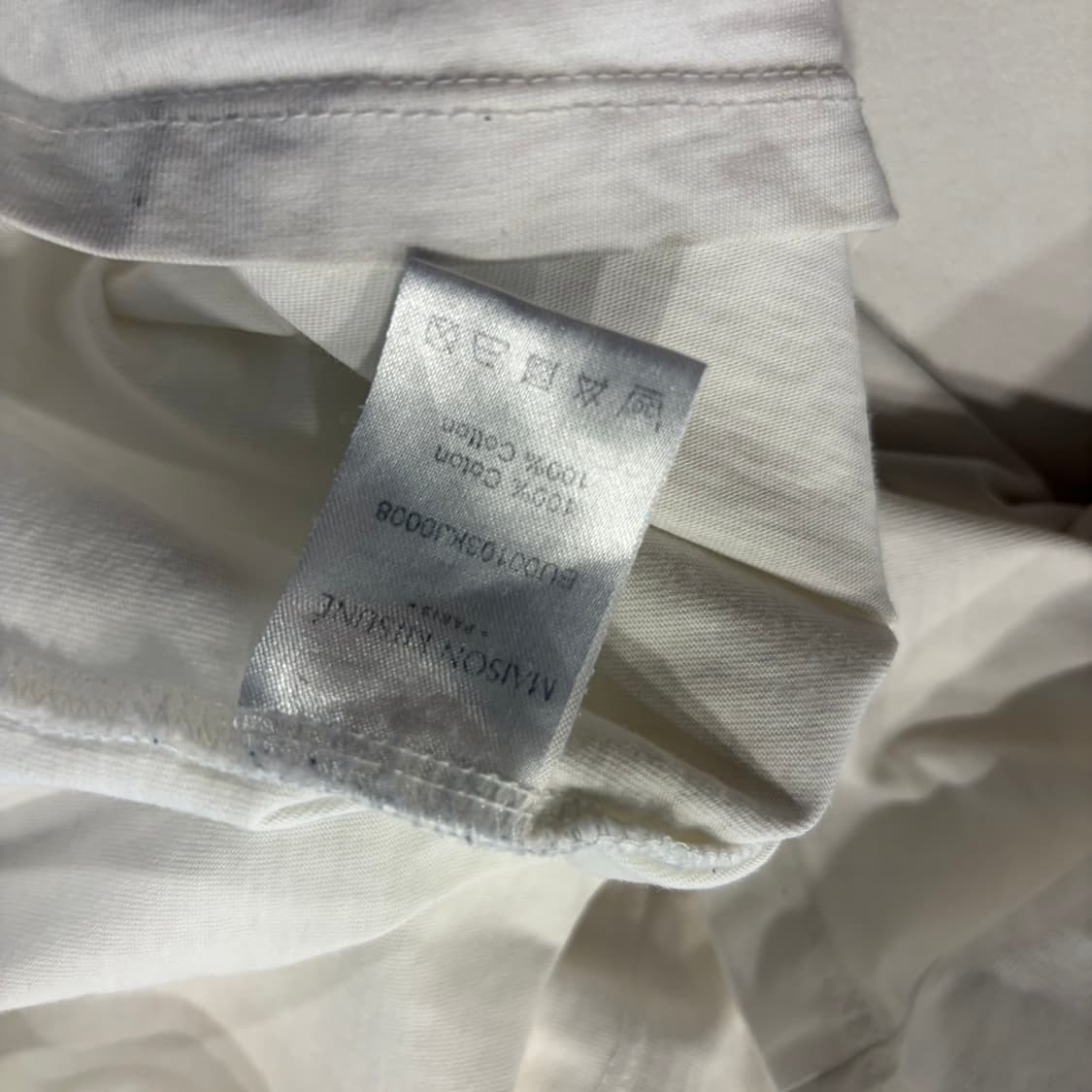 [L] 메종키츠네 더블 폭스 반팔 티셔츠 화이트 D348 상품이미지6