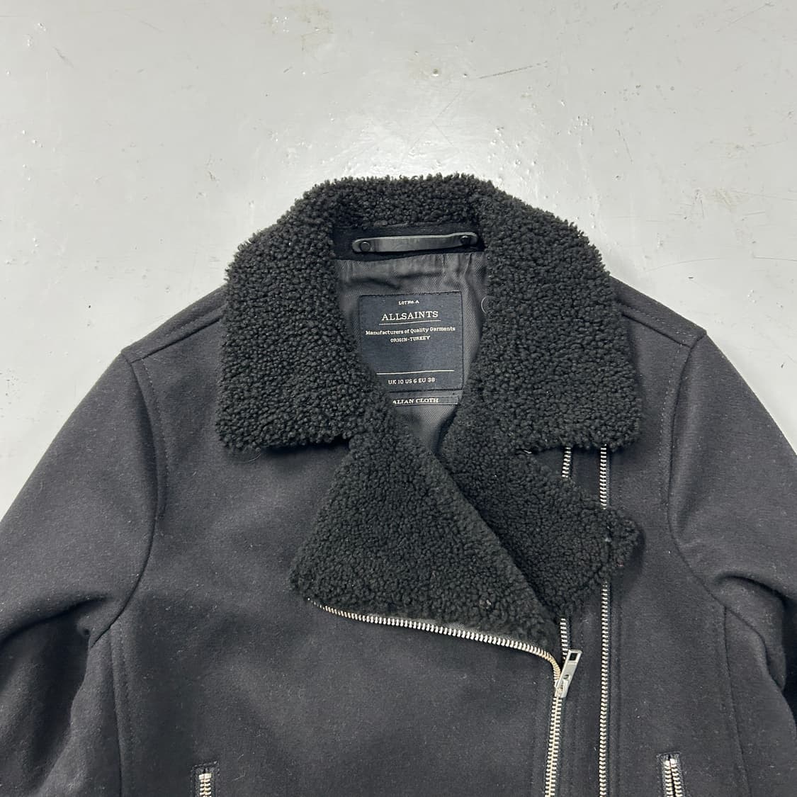 올세인츠 시어링 울 라이더자켓 상품이미지5