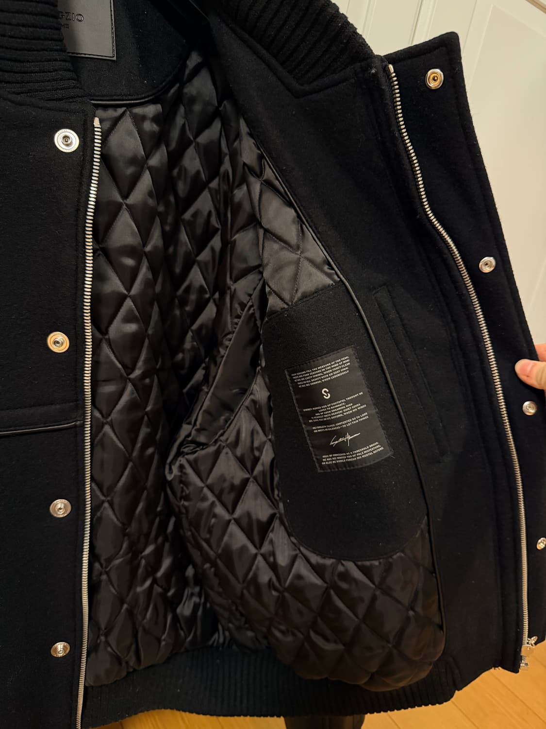 Eu50 / 105 송지오옴므 울레더 바시티자켓 상품이미지5