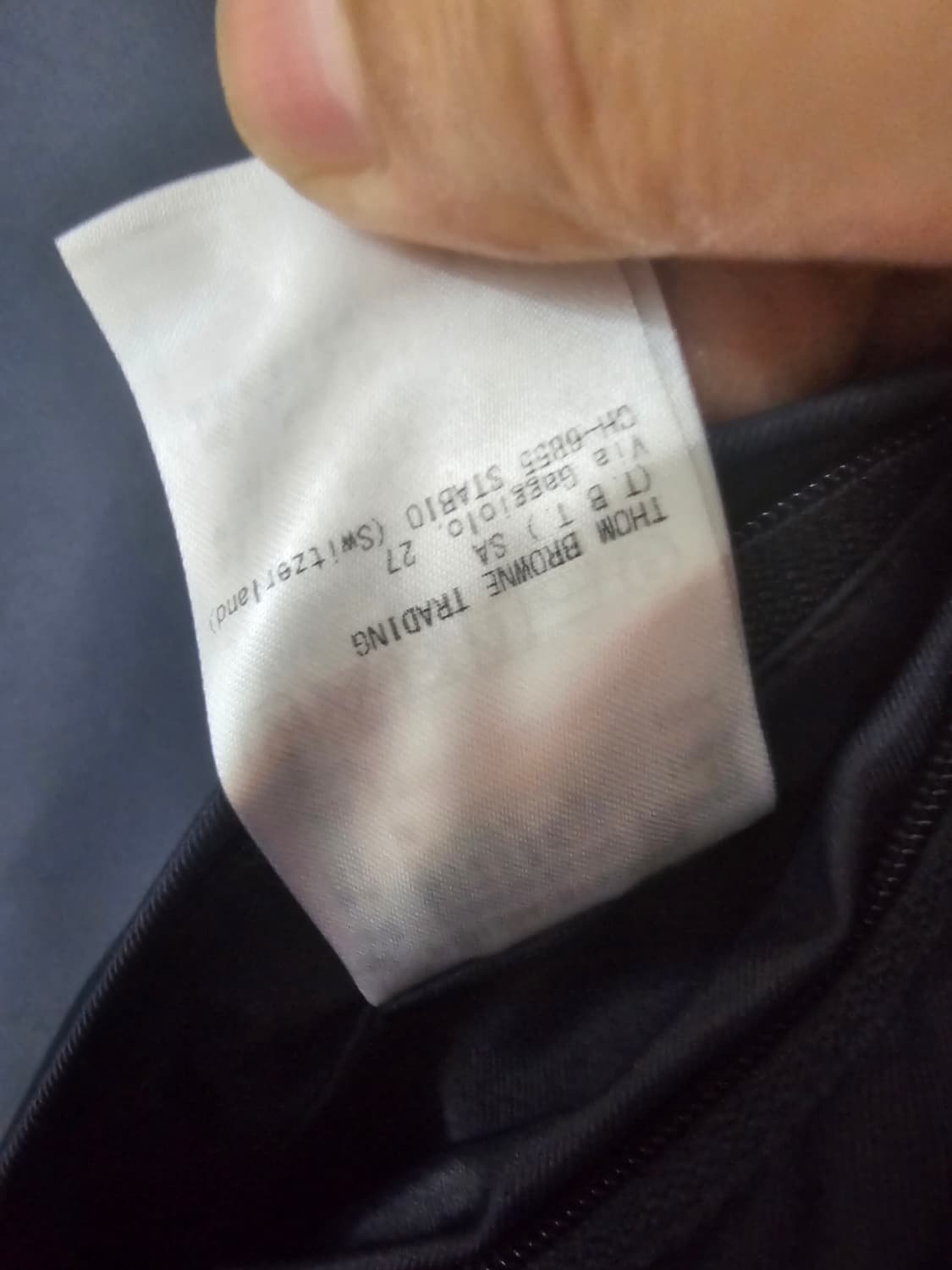 톰브라운 사선테크 스윔테크 크롭 블루종(3/정품) 상품이미지10