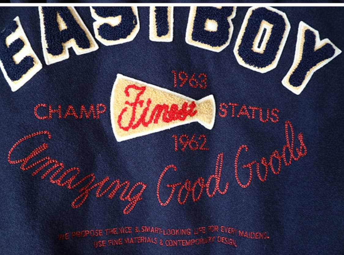 일본판 80 - 90s east boy  이스트 보이 빈티지 바시티 자켓 상품이미지7