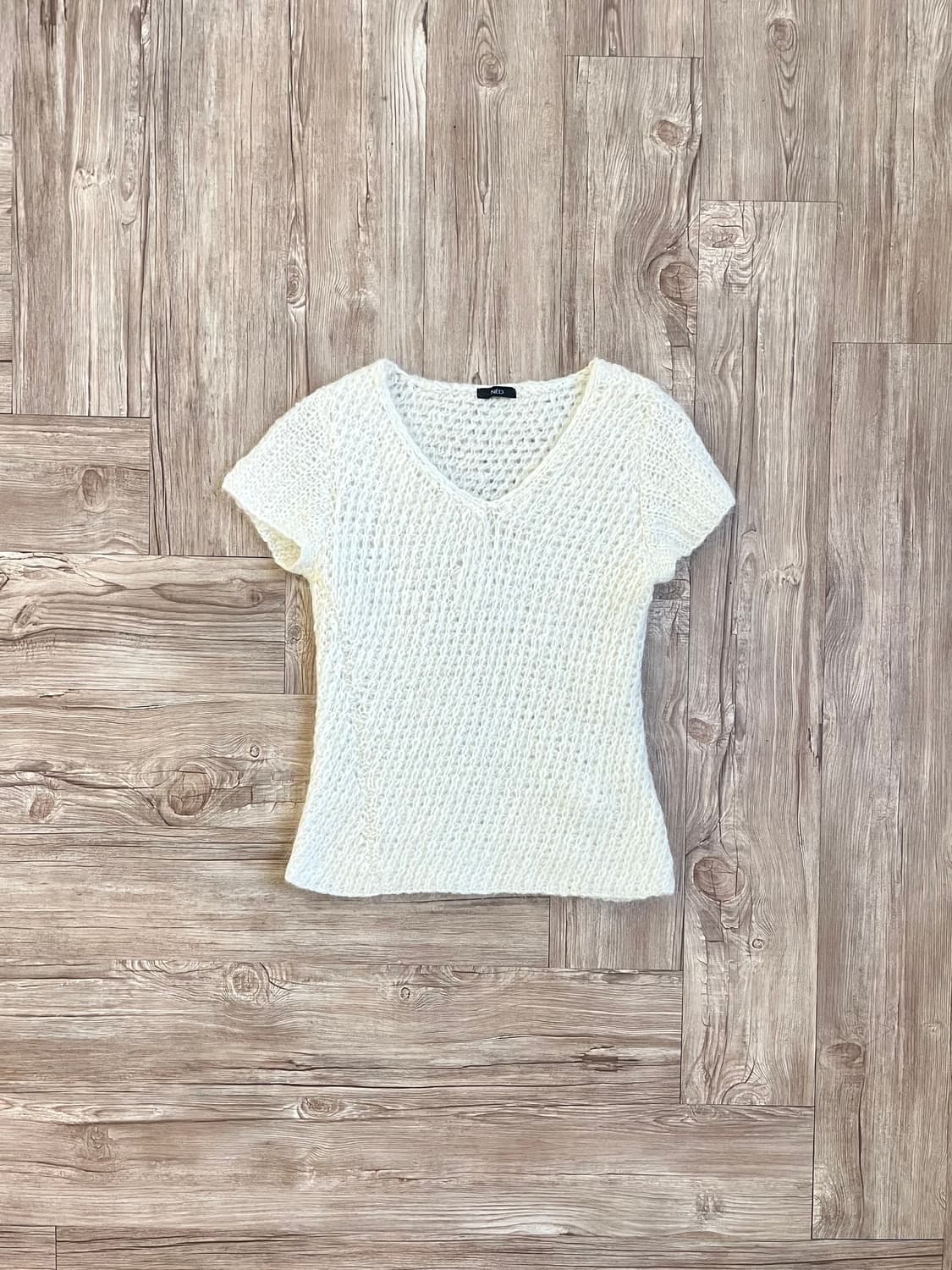 lNED 모헤어 크림 스웨터 상품이미지1