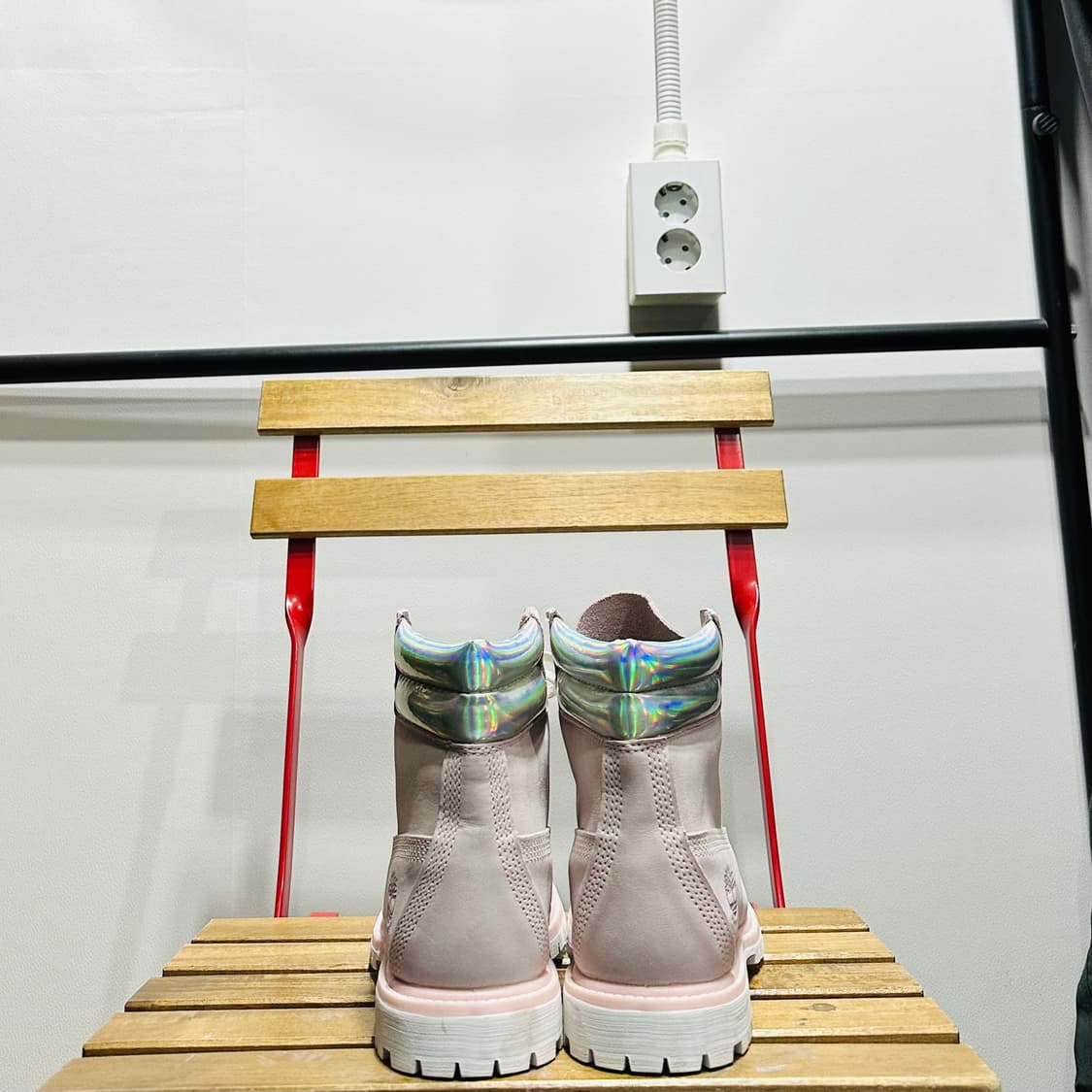 250) 팀버랜드 워커 남녀공용 부츠 6인치 핑크 부츠 상품이미지4