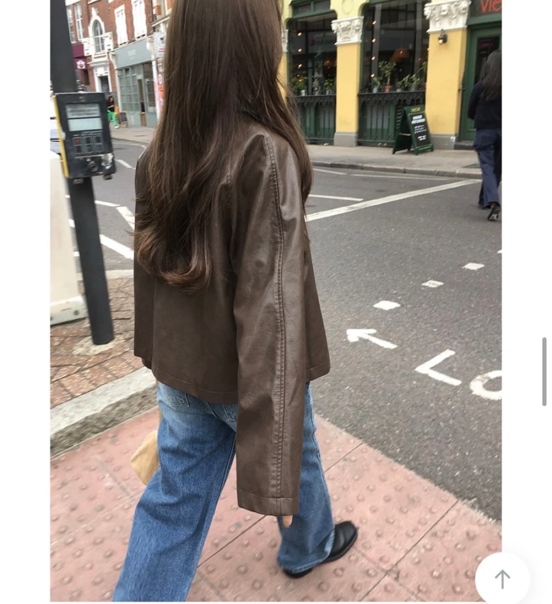 가내스라 베리스 레더자켓 브라운 상품이미지3