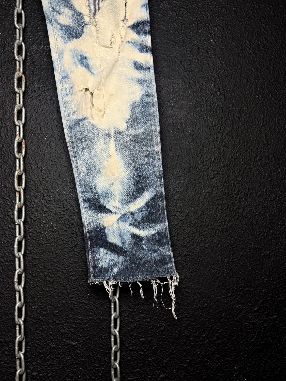 Acid Bleach Destroyed Denim Pants  상품이미지6