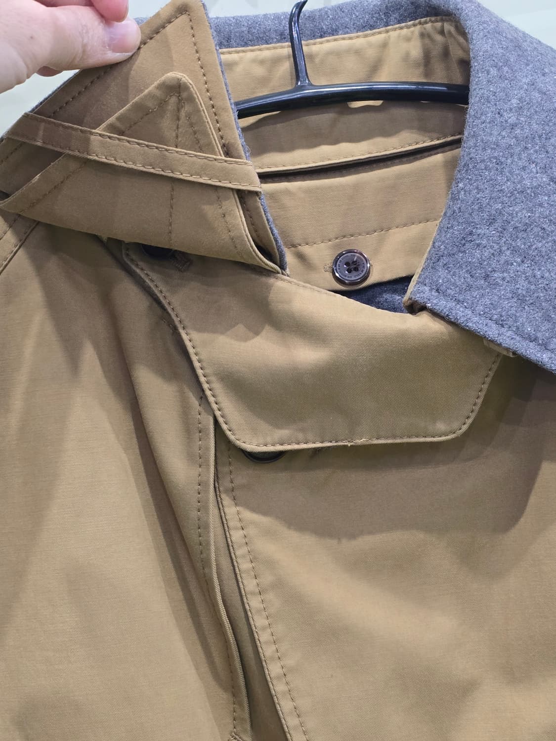 MVIO 남성 베이지 트렌치 코트 105 상품이미지6