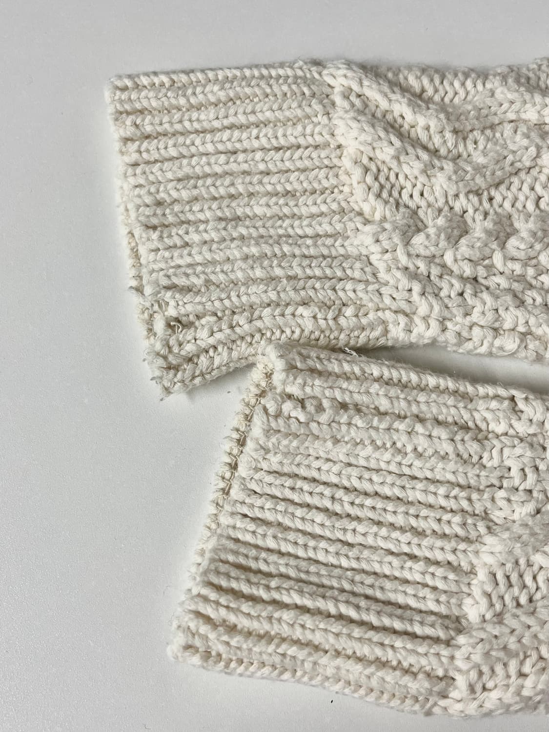 M) 아베크롬비 코튼 케이블 니트 아이보리 상품이미지6