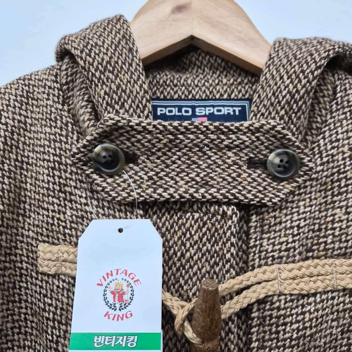 폴로스포츠 브라운 떡볶이 롱 코트 여성 M 상품이미지3