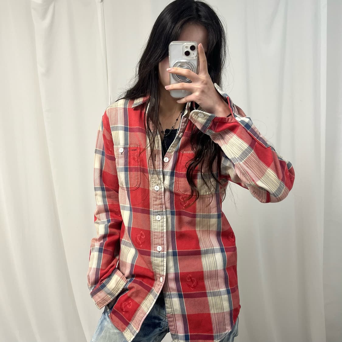 Polo Red Check Work Shirt 상품이미지1