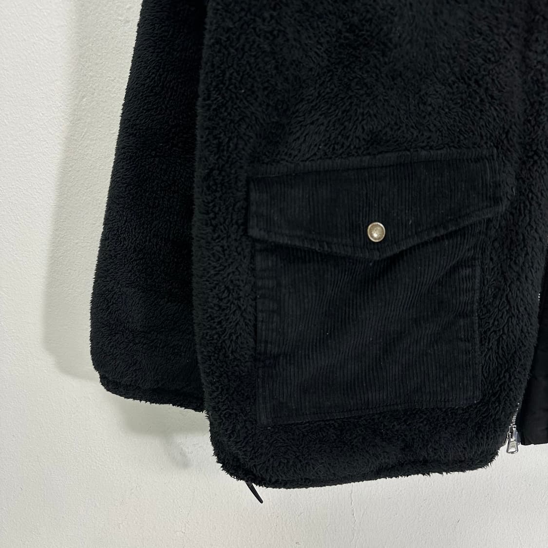 XL 프리즘웍스 블랙 투웨이 후리스 점퍼 상품이미지2