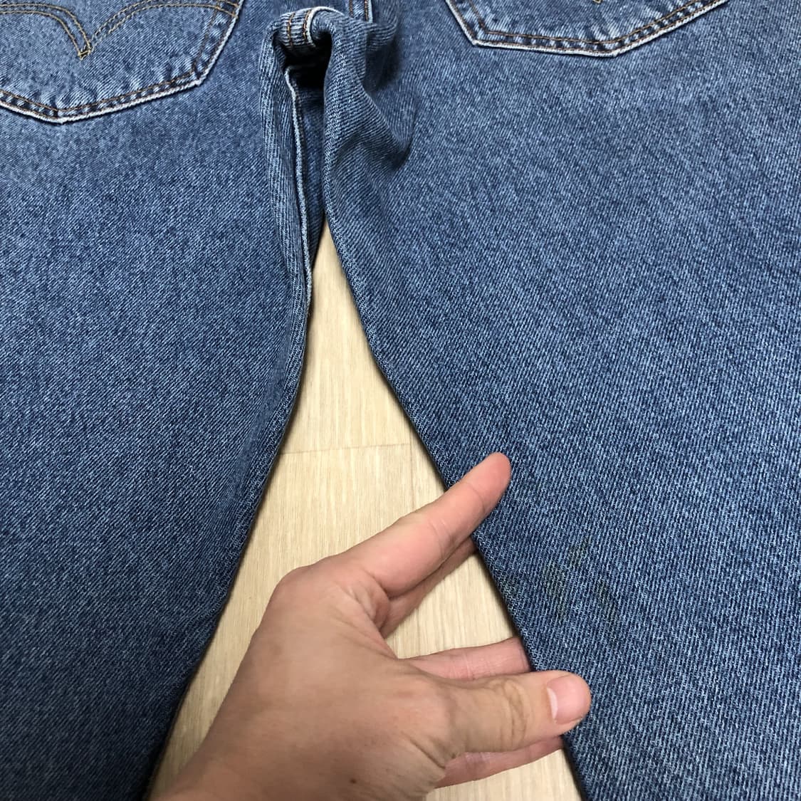 (31) 00's 리바이스 Levi's 505 레귤러핏 연청 워시드 데님 상품이미지8