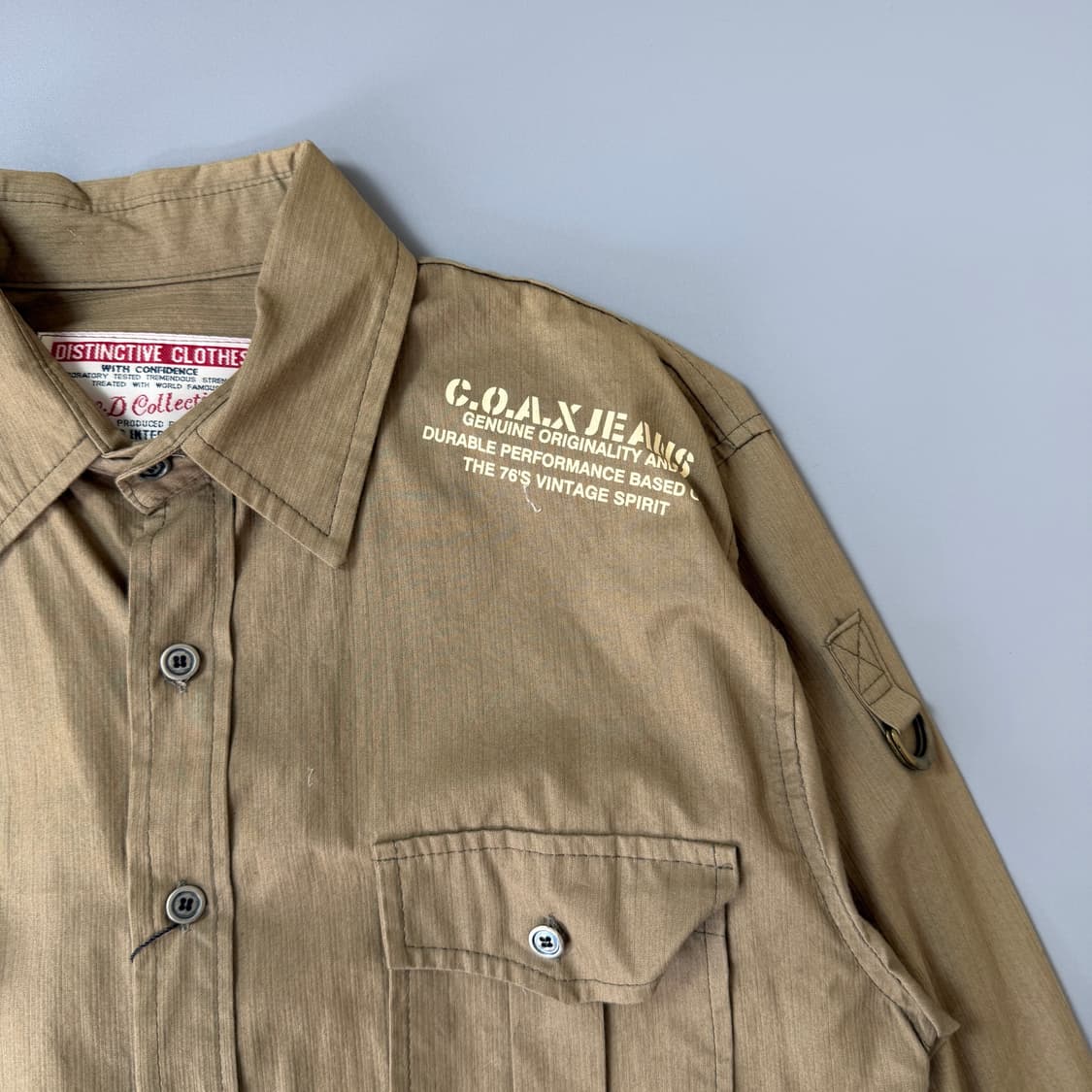 C.O.A.X JEANS 카키브라운 워크셔츠 L 상품이미지3