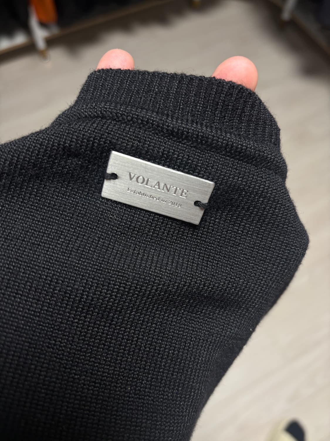 볼란테 니트 블랙 2사이즈 상품이미지1