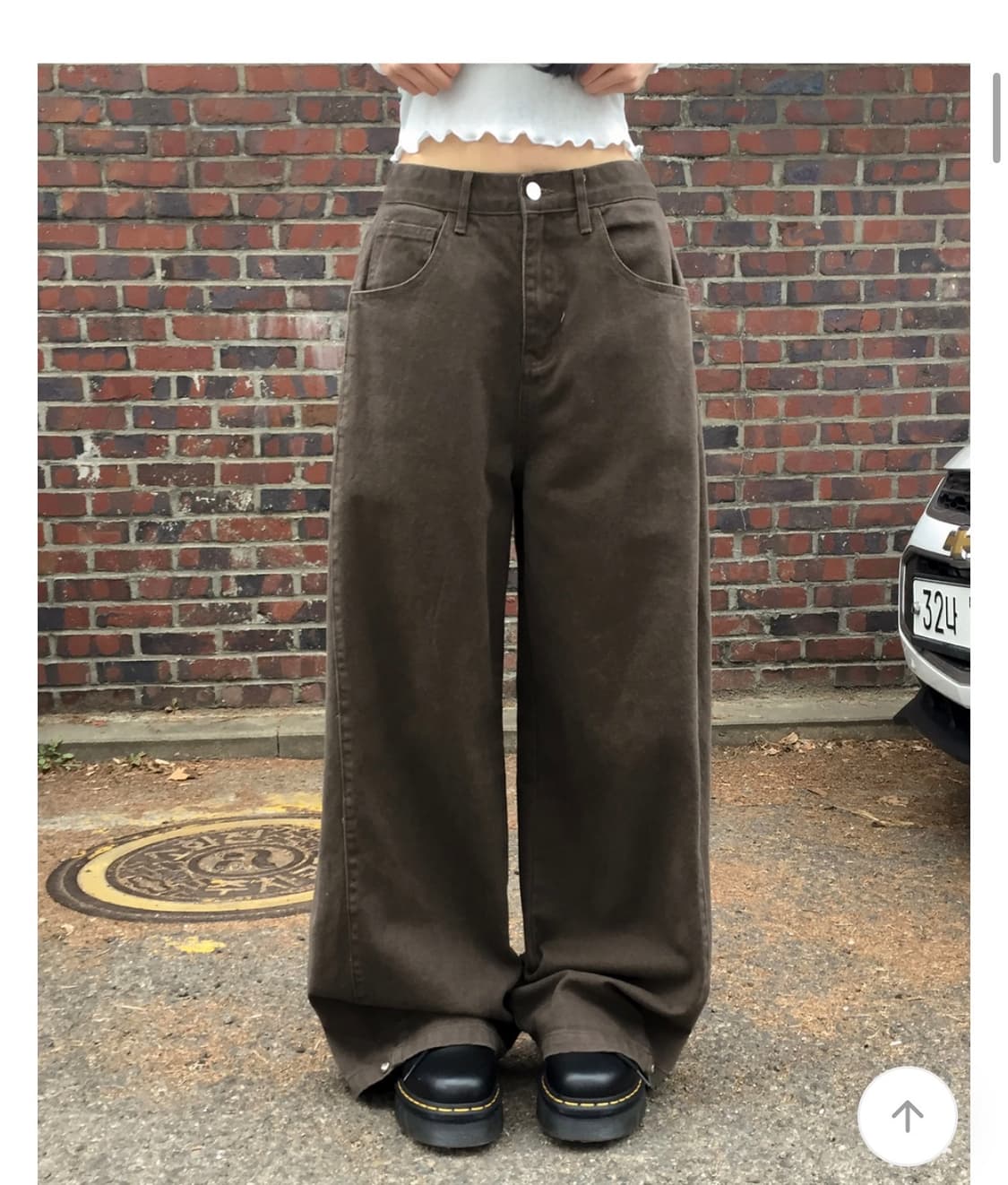 와이드 코튼 핀턱 팬츠 상품이미지1