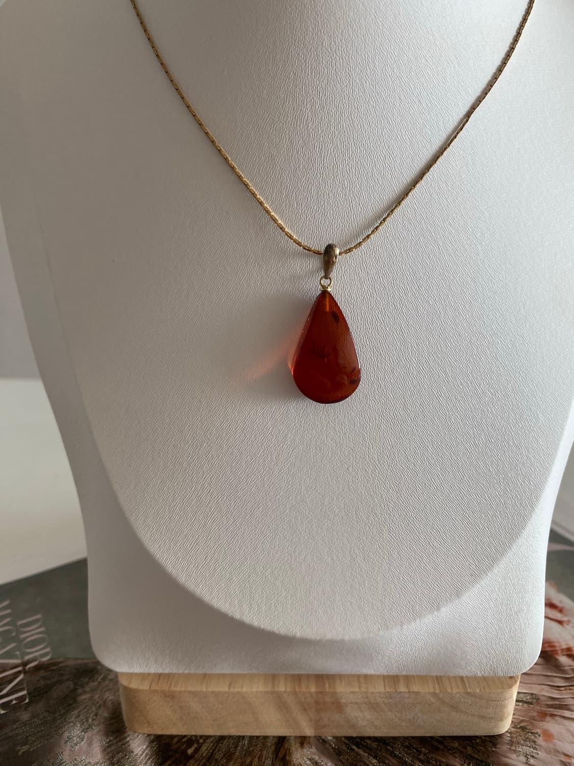 빈티지 목걸이 드롭 금색 체인 목걸이 상품이미지2