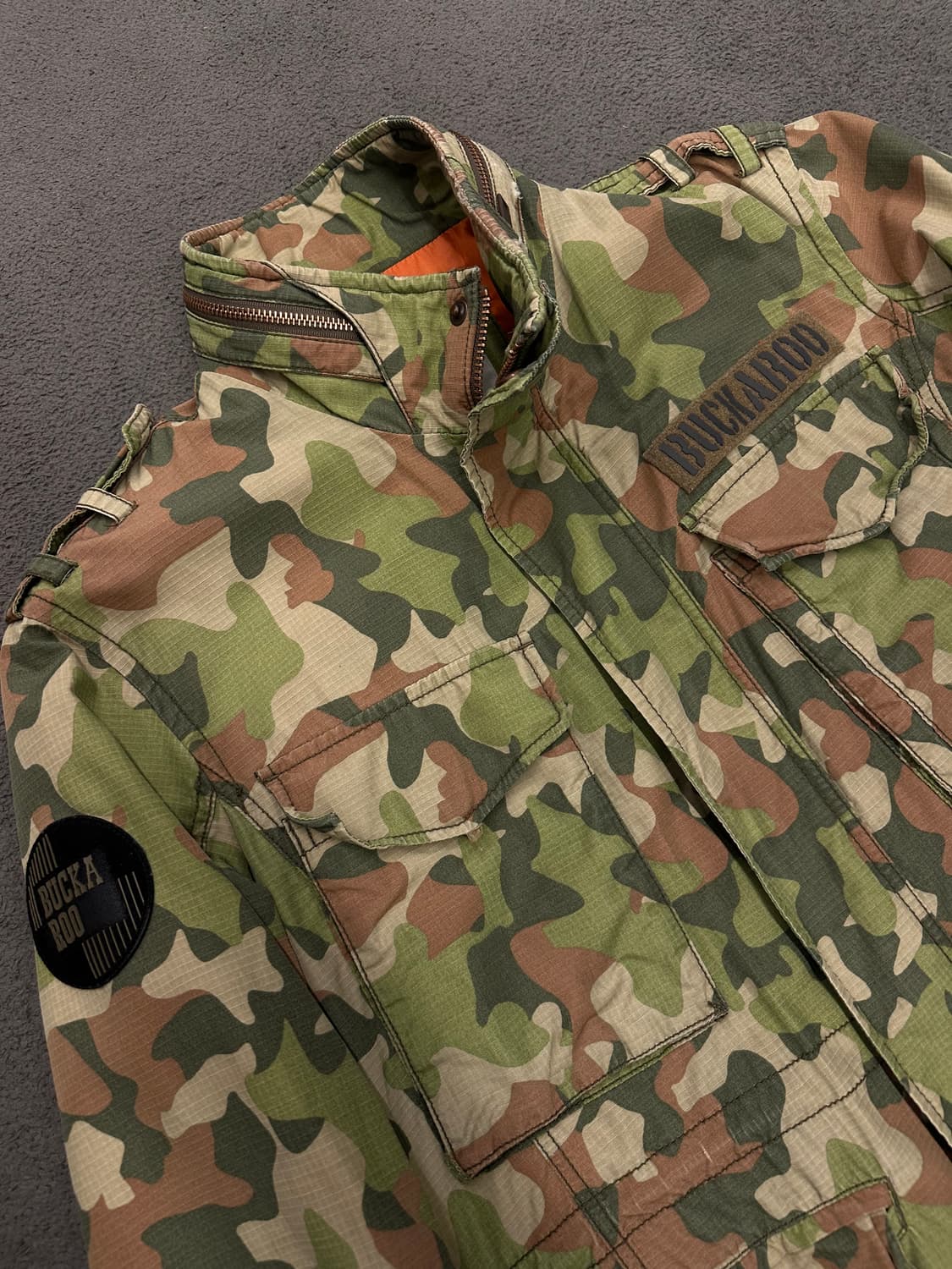 버커루 빈티지 카모 자켓 처분  상품이미지2