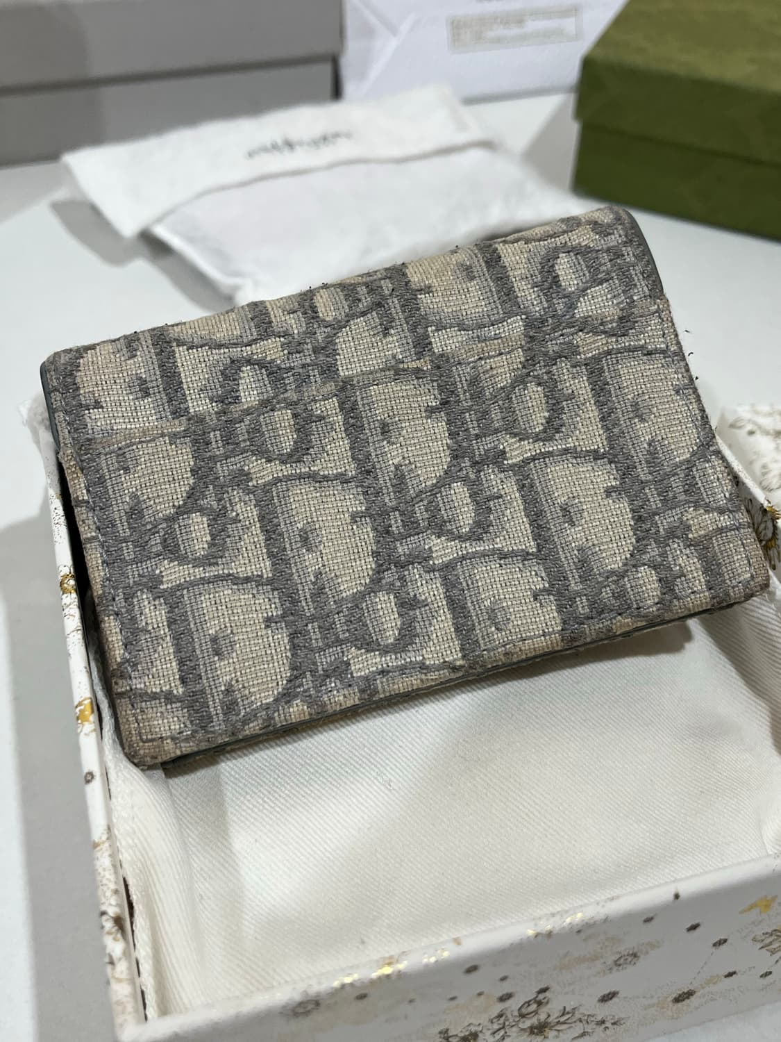 디올 오블리크 새들 카드지갑 상품이미지3