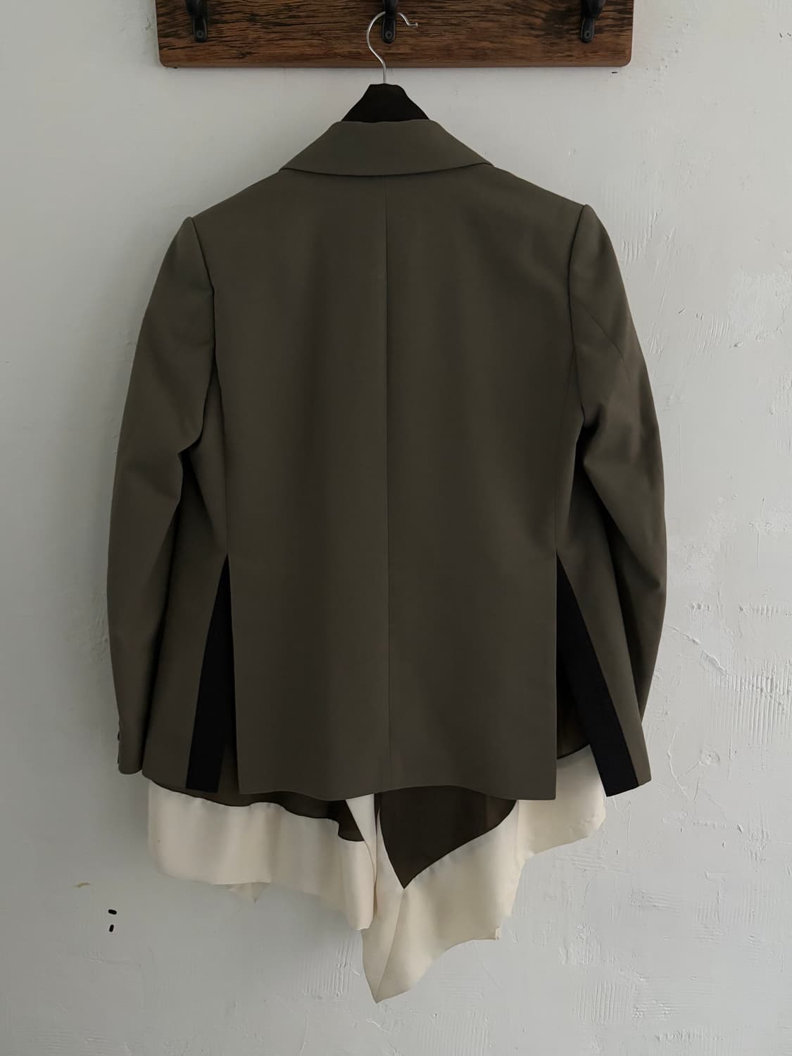 Sacai 사카이 브라운 레이어드 블레이저  상품이미지7