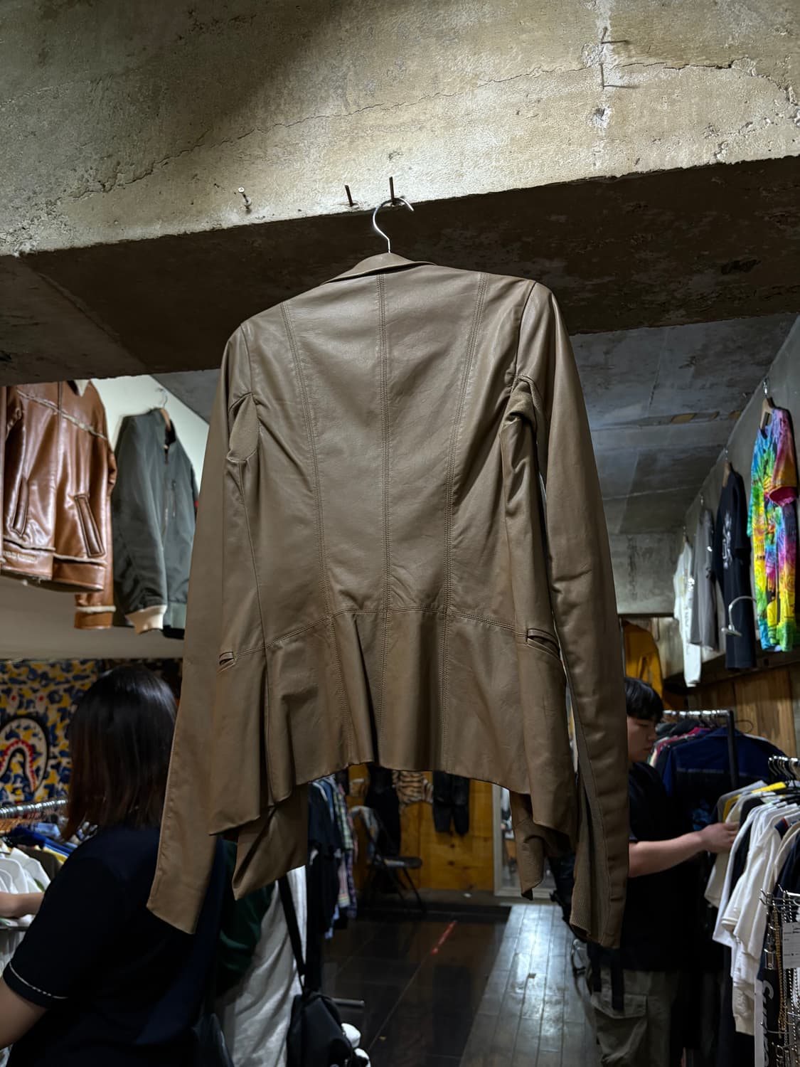 Rick Owens 릭오웬스 여성 비대칭 레더 자켓 상품이미지2