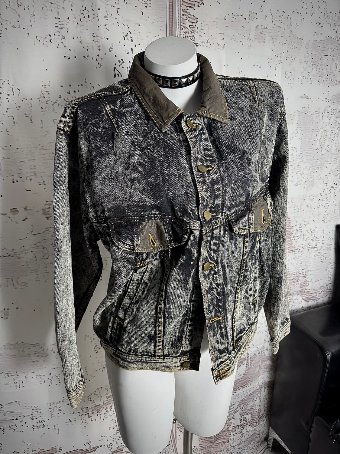 Acid Wash Denim Jacket 상품이미지2